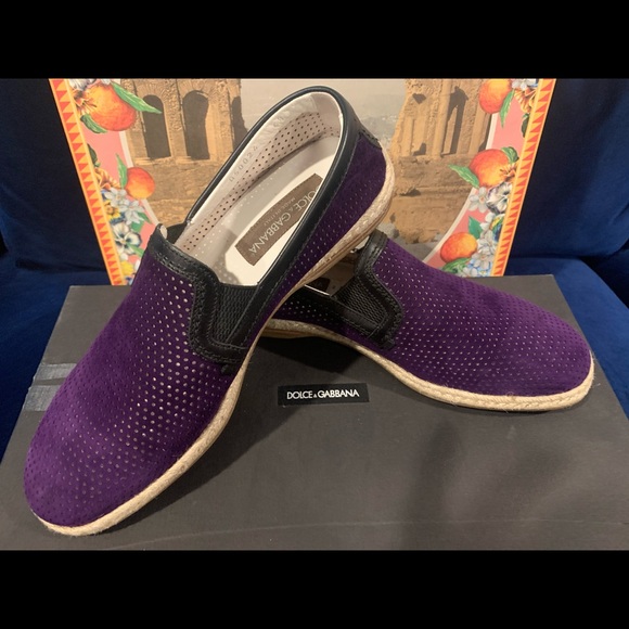 NEW Dolce & Gabbana purple loafers - Picture 3 of 4